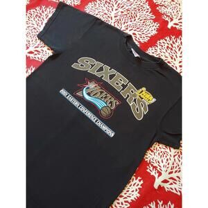 Philadelphia 76Ers 2001 Eastern Conference Champions T Shirt Nba Basketball